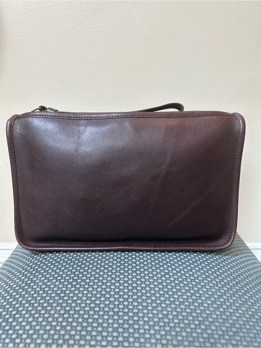 Vintage Coach Mahogany Leather Basic bag